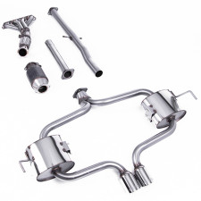 Milltek SSXM009 Ligne avec cata Sport Hi-Flow sans silencieux inter avec Supports pour modèles 2004 embout Twin 76.2