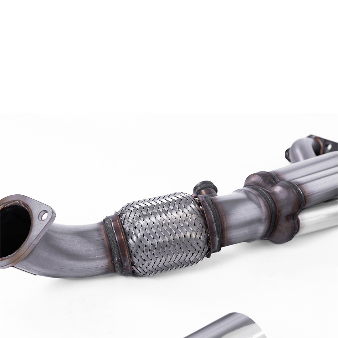 Milltek SSXM009 Ligne avec cata Sport Hi-Flow sans silencieux inter avec Supports pour modèles 2004 embout Twin 76.2 - MLK-SSXM009 - SSXM009