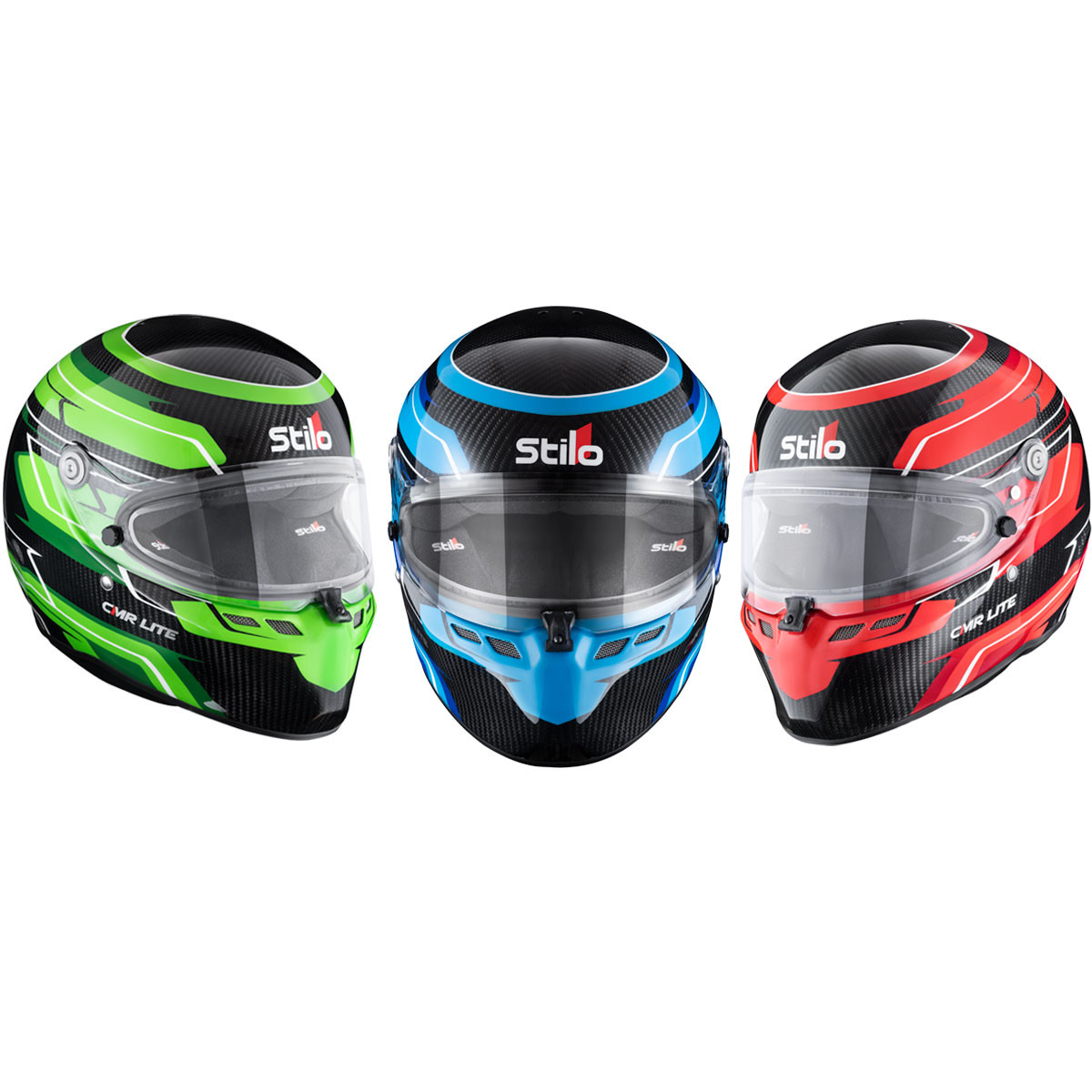 Cască de karting Stilo ST6 CMR Carbon Lite Graphyc, certificată Snell CMR 2016 - STI-AA0821AH5P-G.B.57 - AA0821AH5P57DBLU