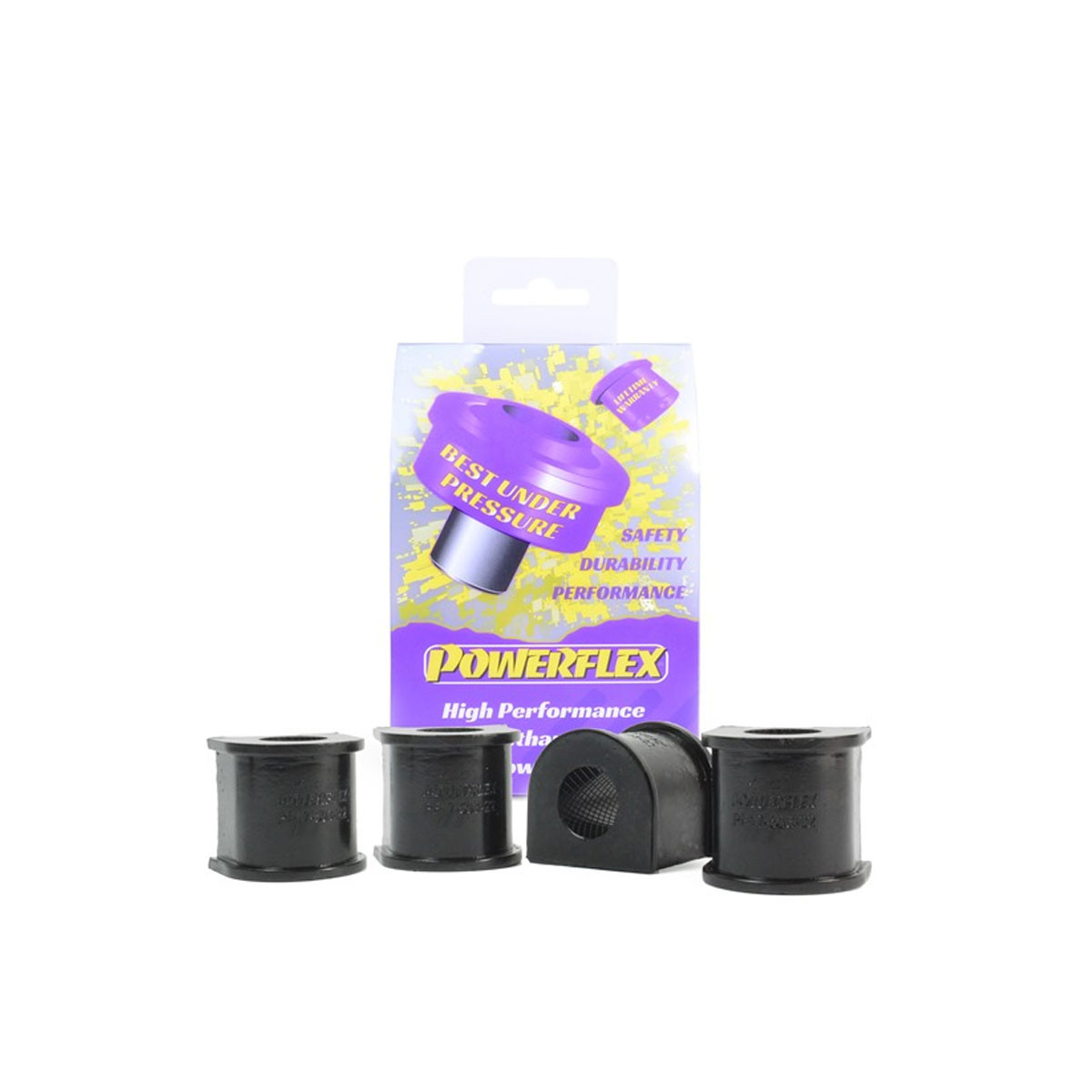 Silent bloc Powerflex Road stabilisatorstang achter 20mm (4 stuks) - PF-1750320-4 - PF17-503-20 - 5055676557100