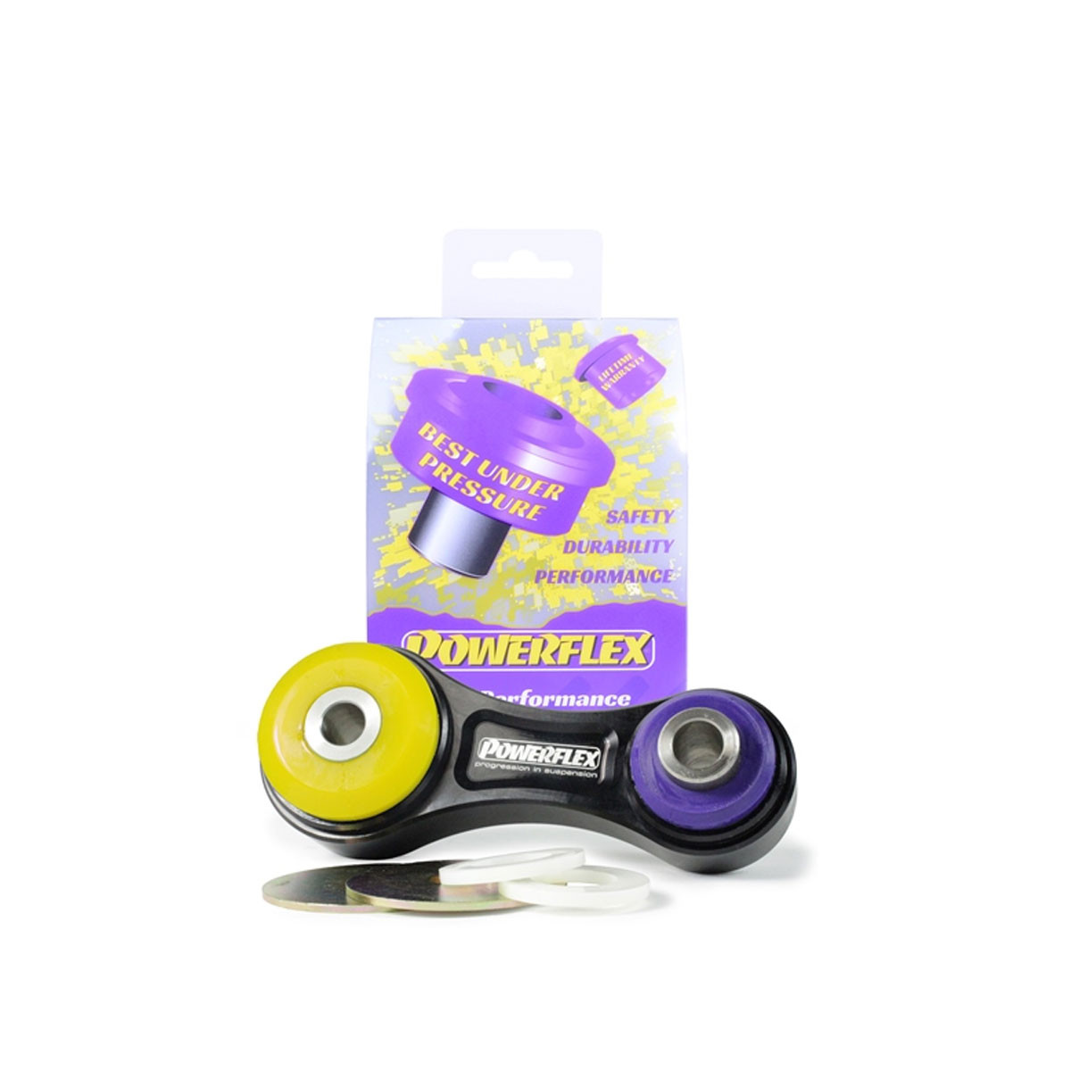 Silent bloc Powerflex Road bovenste motorsteun (weg) Renault Megane 2 inclusief RS 225 (1 stuk) - PF-F60-8020 - PFF60-8020 - 5055676554833
