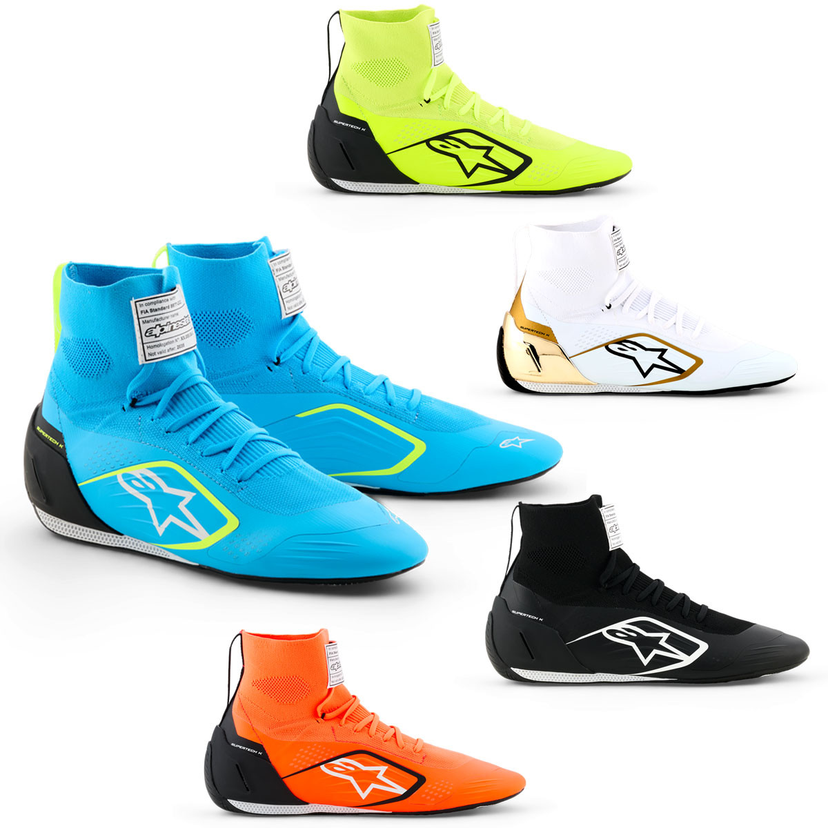 Alpinestars Supertech K FIA kartschoenen - AL-2710526.BNO.45,5 - 2710526.2016.12