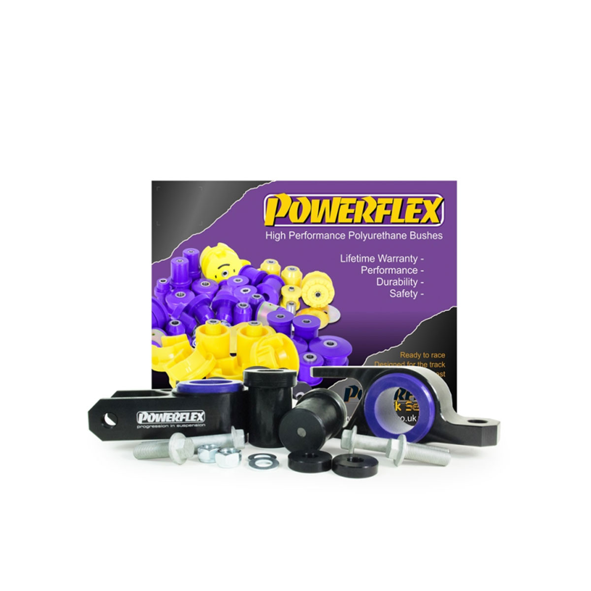 Silent bloc Powerflex stuurhuis en rondsel montage Honda Civic Mk10 (2 stuks) - PF-F251002G-2 - PFF25-1002G - 5055676563927