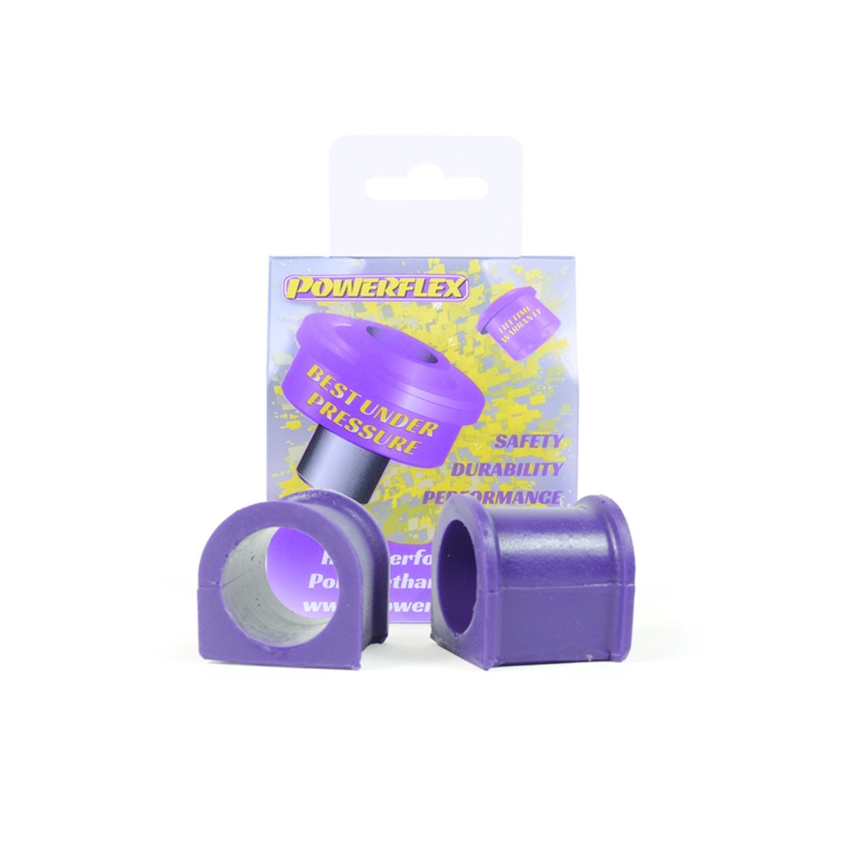 Silentbloc Powerflex Road pentru suportul anti-ruliu față, 25 mm, Rover 800 (1986-1998) (2 bucăți) - PF-F6380325-2 - PFF63-803-25 - 5055676558220