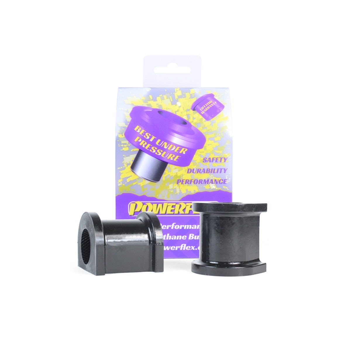 Silentbloc Powerflex Road pentru montajul barei anti-ruliu față de 21,5 mm, Aston Martin V8/V12 Vantage (2005-2018) (2 bucăți) - PF-F5503215-2 - PFF5-503-215 - 5055676559616