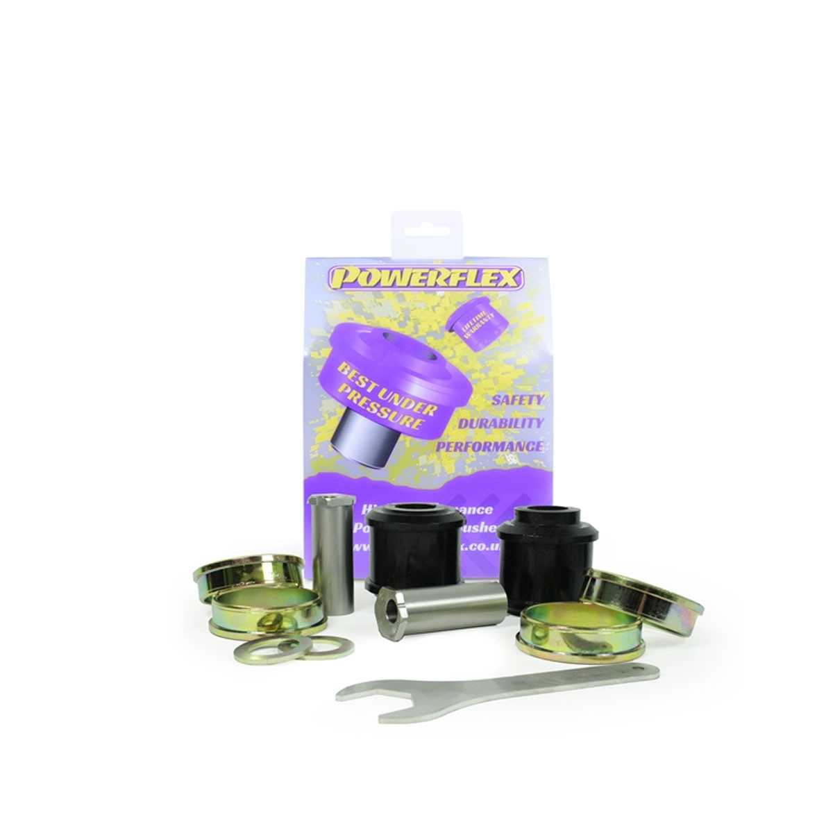 Silentbloc Powerflex Road pentru brațul inferior față Mercedes-Benz X203/S203 (2000-2007) (2 bucăți) - PF-F40501G-2 - PFF40-501G - 5055676543189
