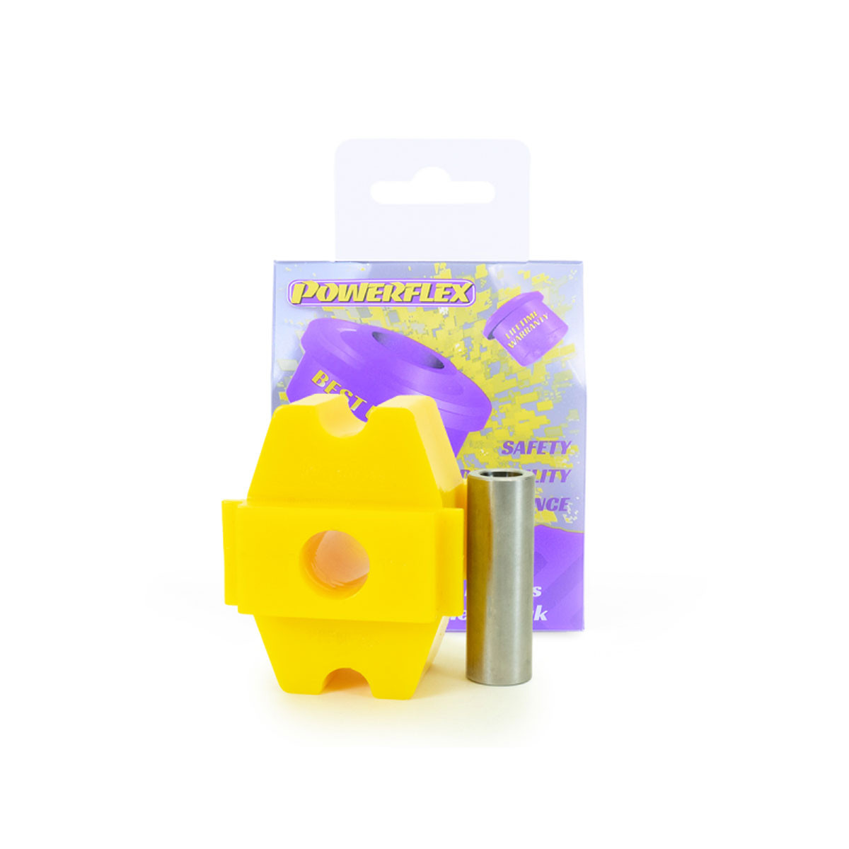 Silentbloc Powerflex Road pentru bara de cuplu între motoare (autoturism pe benzină) Saab 9-5 YS3E (1998-2010) (1 bucată) - PF-F66-222 - PFF66-222 - 5055676518170