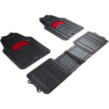 Jeu de 3 tapis de sol (2 AV+1 PONT AR) en PVC noir/rouge ORACLE RED BULL RACING
