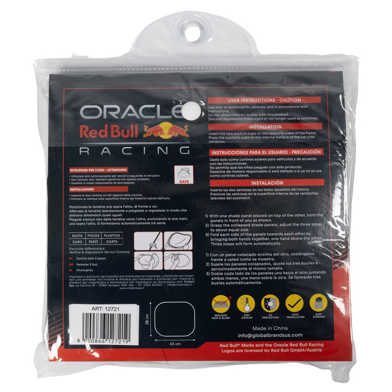 Zonnekleppen zijkant (X2) zwart ORACLE RED BULL RACING - LI-12721 - 12721 - 8000866127219