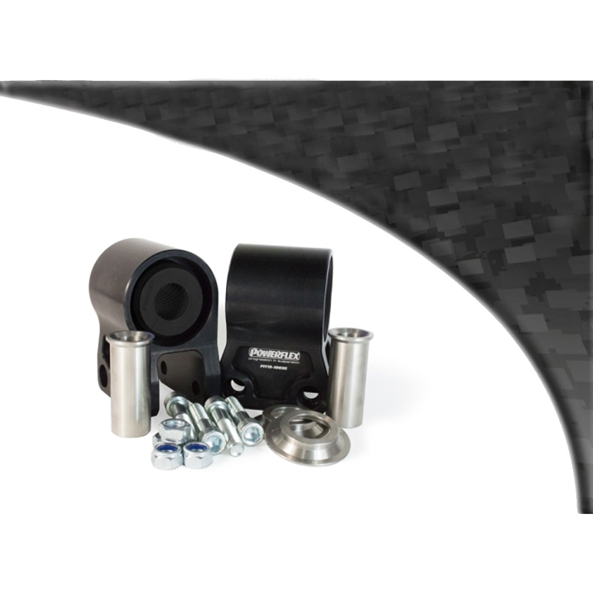 Boccola Black triangolo anteriore assale posteriore Ford Focus MK2 RS (2 pezzi) - PF-F191002G-2N - PFF19-1002GBLK - 3666618004051