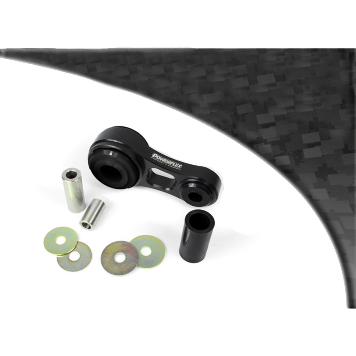 Silent bloc Powerflex Black onderste koppelsteun Mini (1 stuk) - PF-F5220N - PFF5-220BLK - 5055676556622