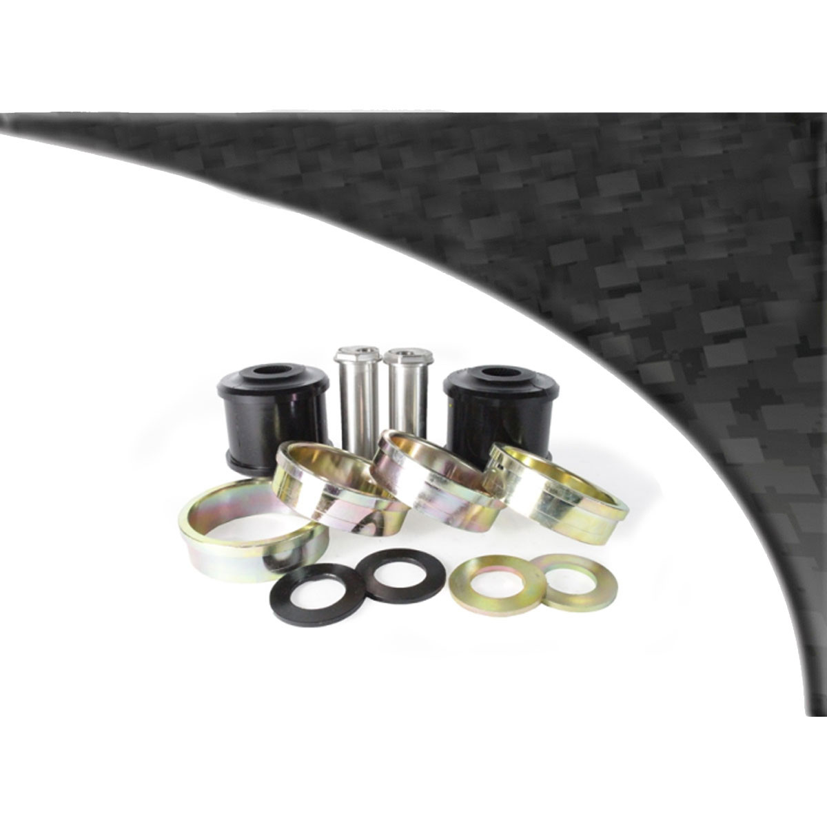 Boccola Powerflex Black supporto braccio radius anteriore incidenza regolabile BMW serie 3 (2 pezzi) - PF-F5-2501G-2N - PFF5-2501GBLK - 5055676561343
