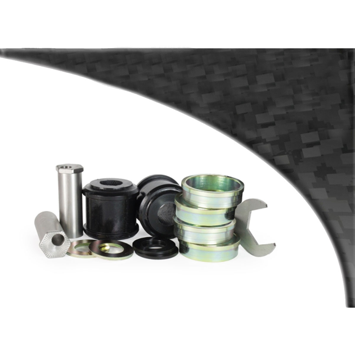 Silent bloc Powerflex Zwart verstelbare spaakhouder BMW 2 serie (2 stuks) - PF-F5-2301G-2N - PFF5-2301GBLK - 5055676562036
