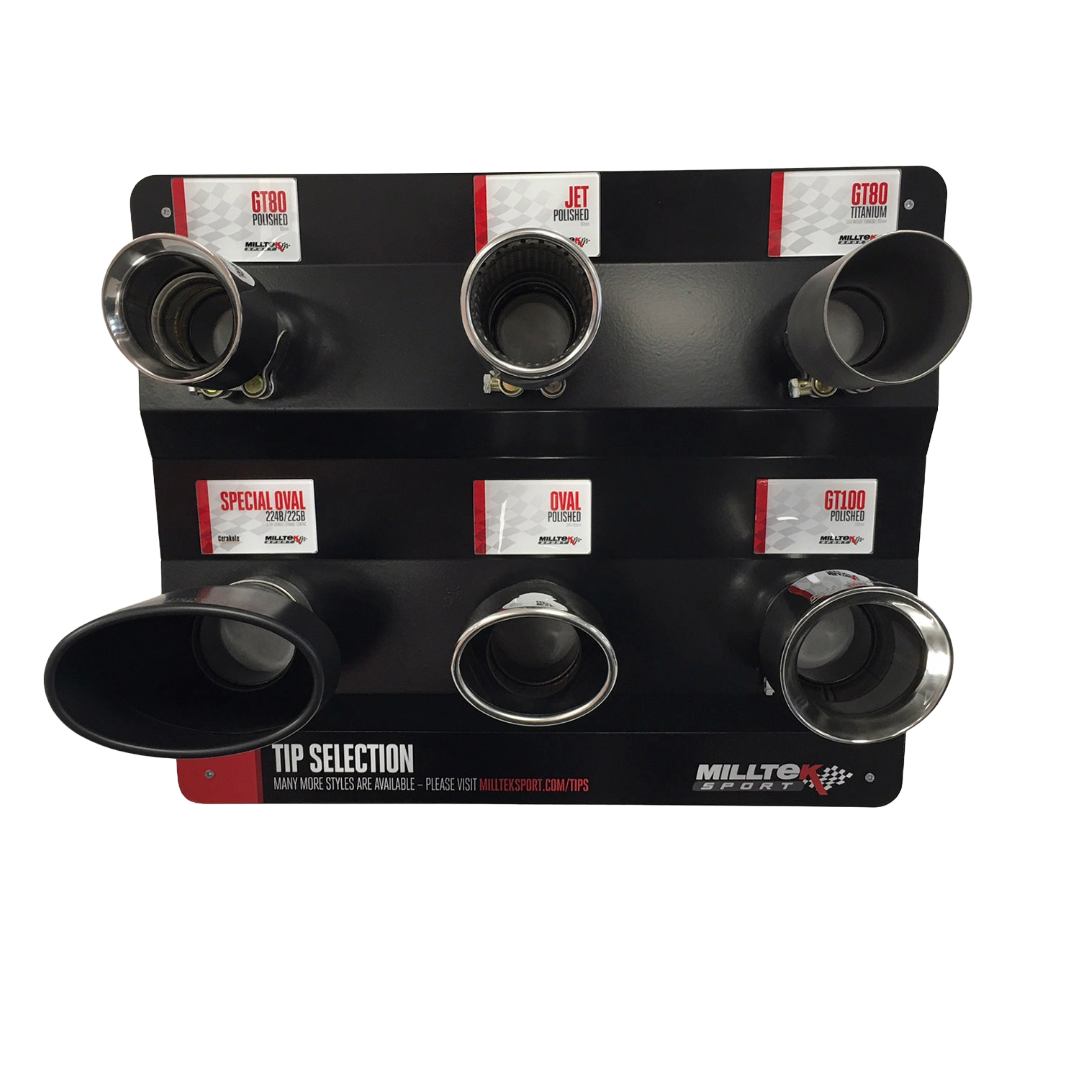 Milltek display met de populairste verkooppunten - MLK-SSXMKT101 - SSXMKT101
