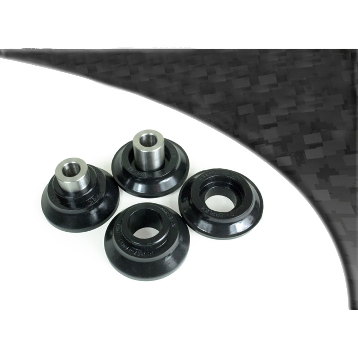 Silent bloc Powerflex Zwart transmissiesteun Porsche 911 Classic (1965-1989) (2 stuks) - PF-R57414-2N - PFR57-414BLK - 5055676563835