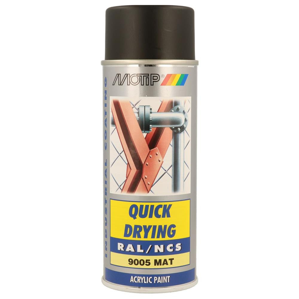Vernice aerosol RAL 9005 MOTIP RAL 400ml - MTP-07238-S - 07238 - 8711347072385