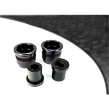 Silent bloc Powerflex Black achter-voor driehoek (E46 Hybrid, aluminium buitenkant) BMW 3 serie (2 stuks) - PF-F5-3603-2N - PFF5-3603BLK - 5055676560933