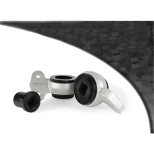 Silent bloc Powerflex Black voorste steun voor BMW 3 serie achterdraagarm (2 stuks) - PF-F5K-4601-2N - PFF5K-4601BLK - 5055676561725
