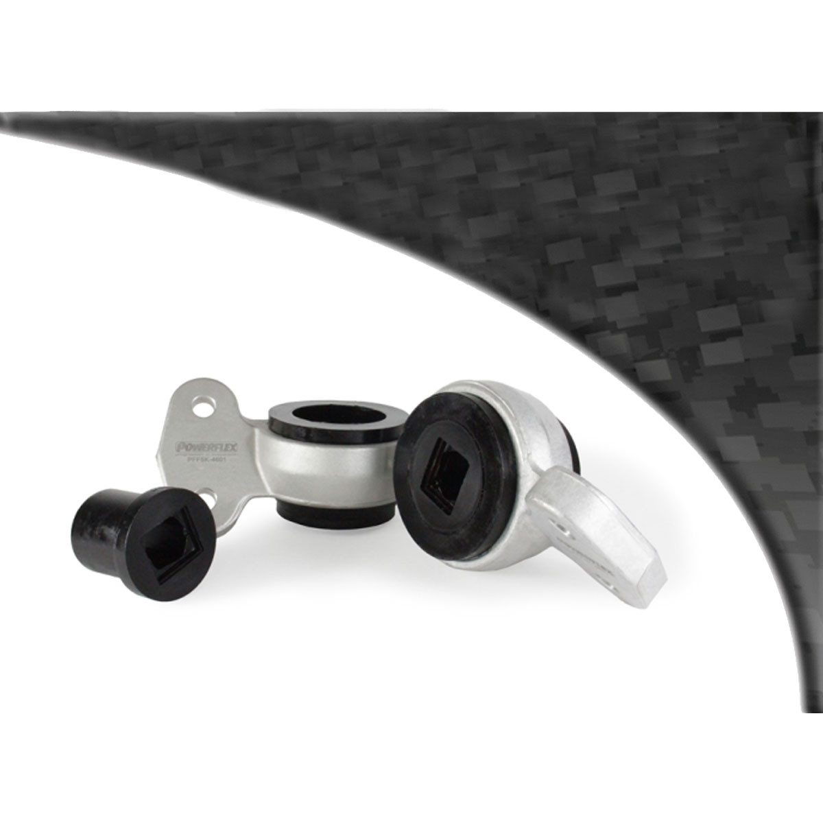 Silent bloc Powerflex Black support avant de bras triangulaire arrière BMW séries 3 (2 pièces) - PF-F5K-4601-2N - PFF5K-4601BLK - 5055676561725