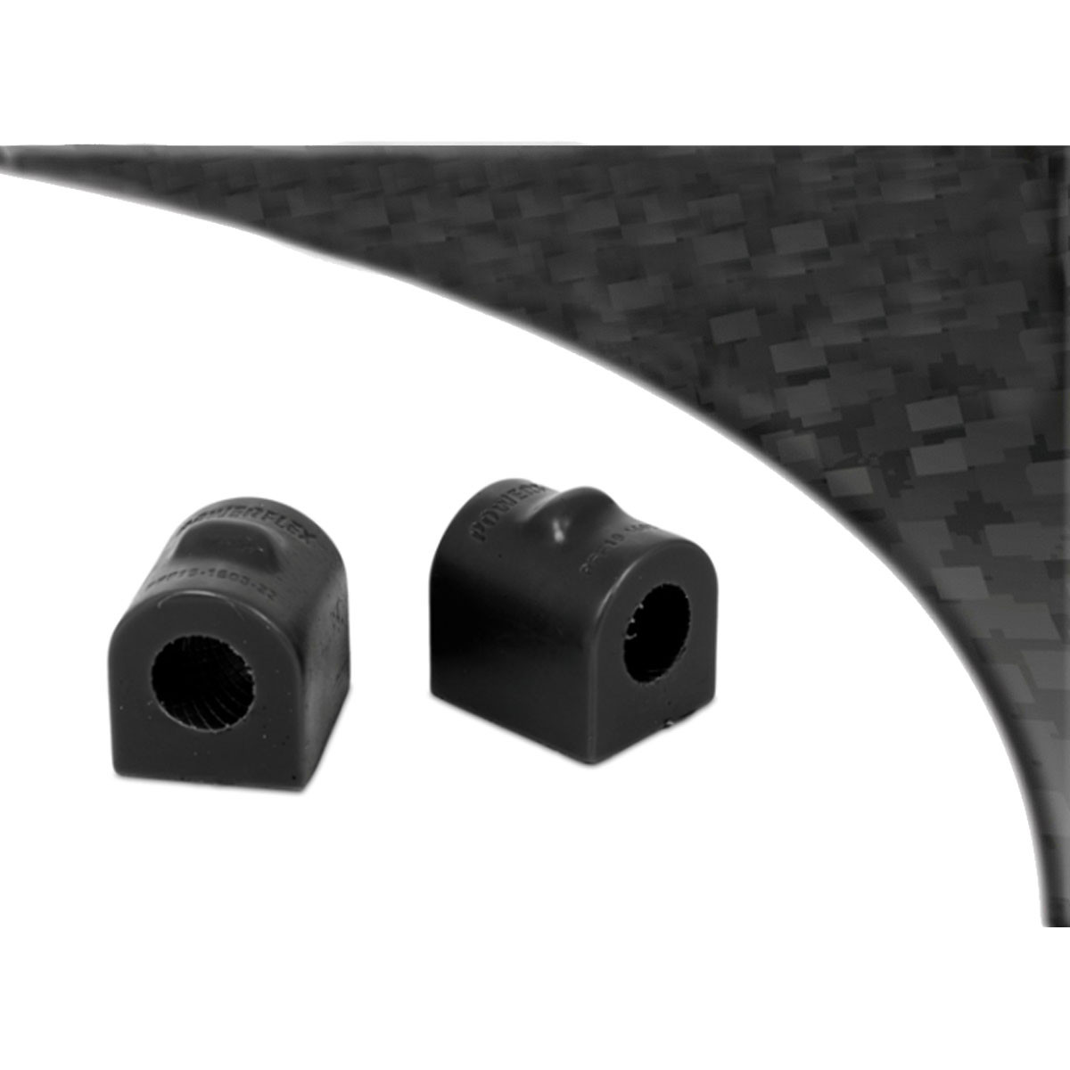 Powerflex Black front anti-roll bar to chassis bush 25.5mm Ford Focus (2 parts) - PF-F19-1603-255-2N - PFF19-1603-25.5BLK - 5055676533043