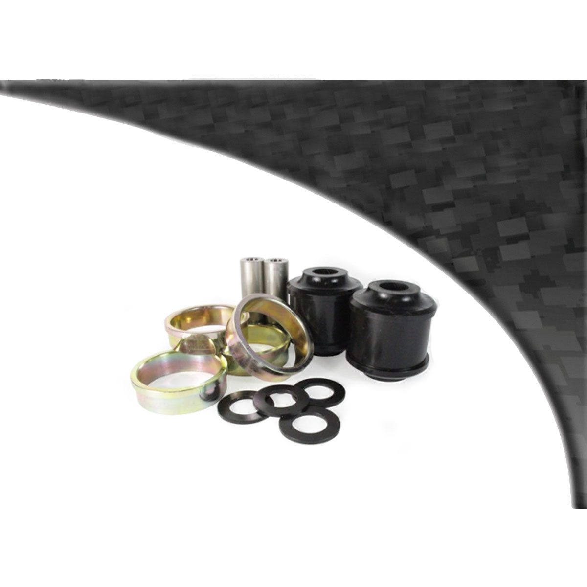 Silent bloc Powerflex Zwart voorste spaakarm BMW 3 serie (2 stuks) - PF-F5-2501-2N - PFF5-2501BLK - 5055676561329