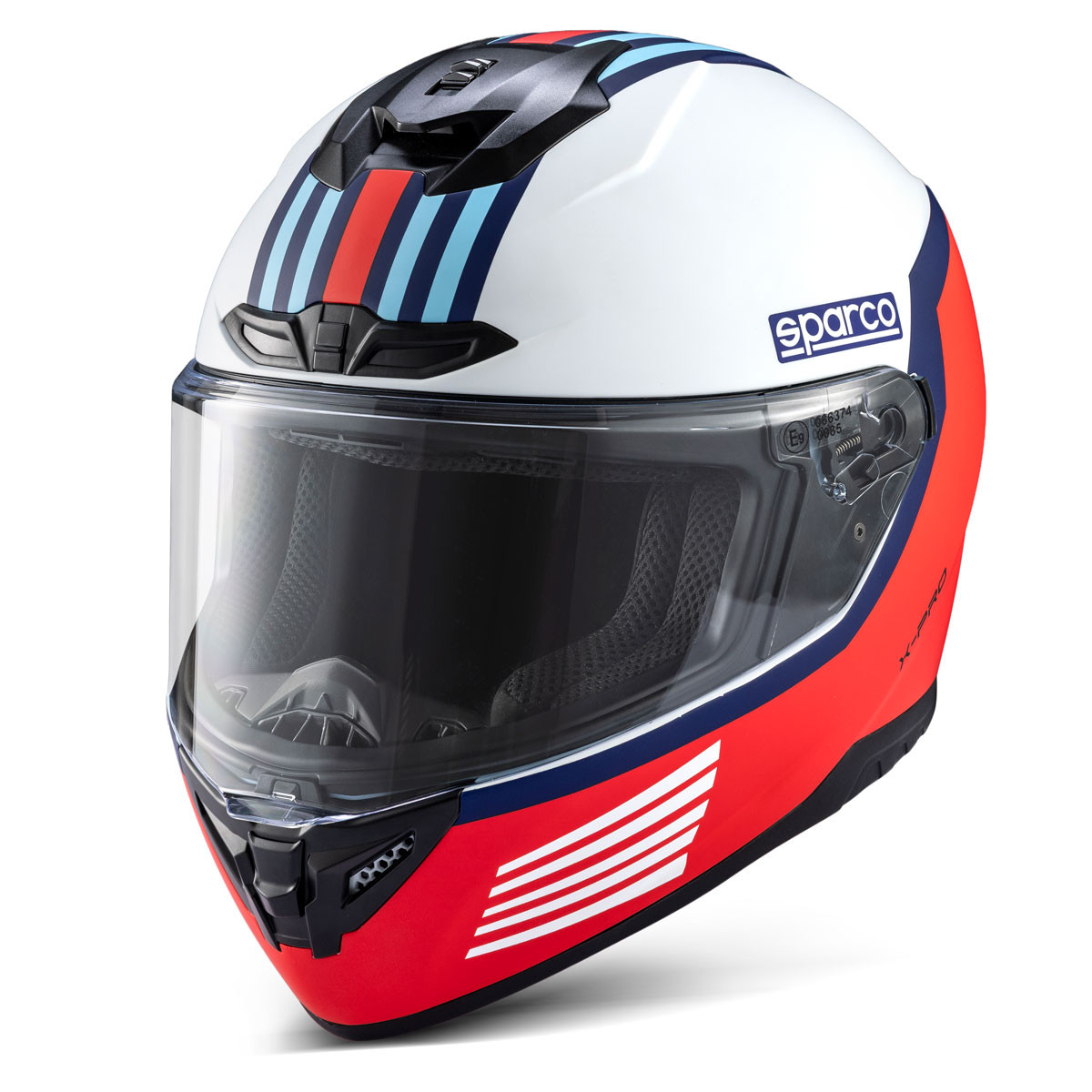 Casco integrale Sparco Martini Racing X-Pro ECE06 - 003378MR.BL.L - 003378MRBI3L