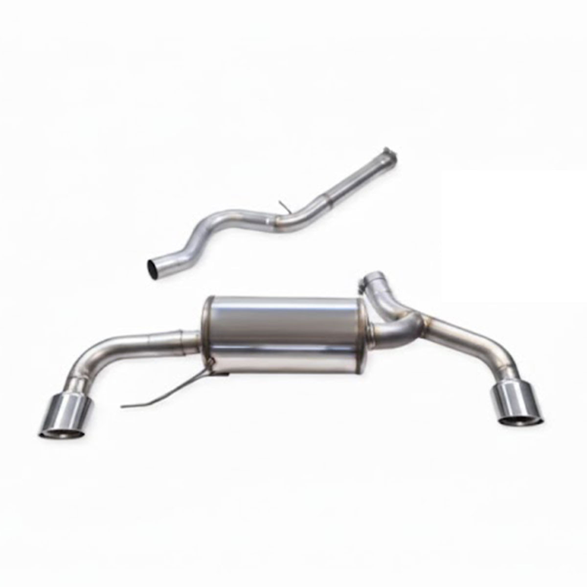 Inoxcar 100 X-Race center pipe + muffler BMW G42 2,0 Coupé (with OPF) 2023 on - IC-CATBACKBMG4201XR10 - CATBACK.BMG42.01.XR10 - 3666618600475