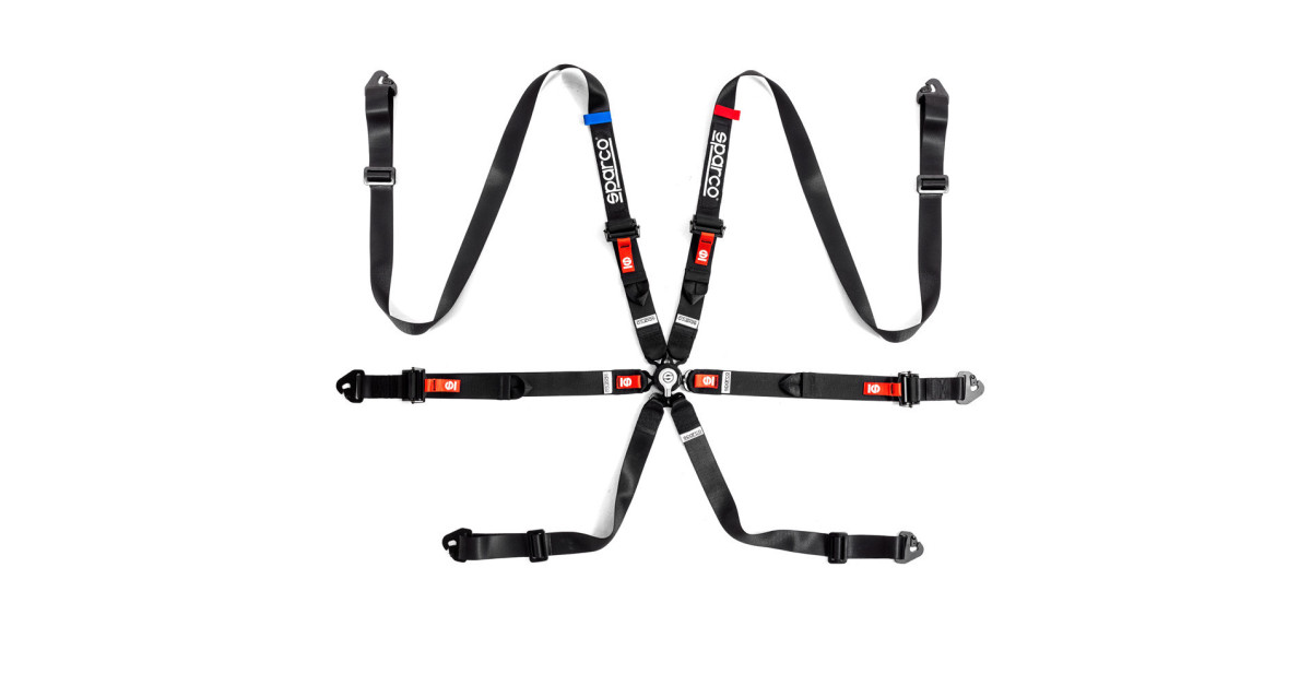 Harnais 6 points SPARCO PRO-H9 FIA 2025 Noir