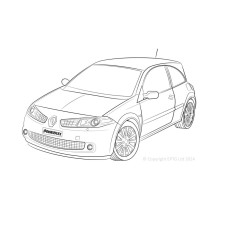 Silentblocs Powerflex Renault Megane II inc RS 225, R26 en Cup (2002-2008) - BUN-PF-00852