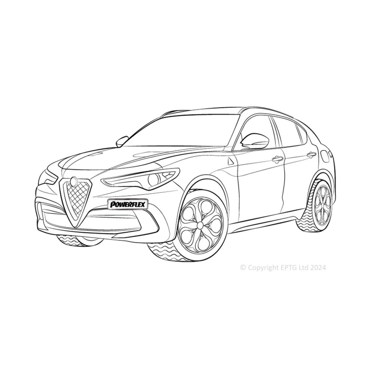 Powerflex bushes Alfa Romeo Stelvio (2017-) - BUN-PF-00017 - BUN-PF-00017