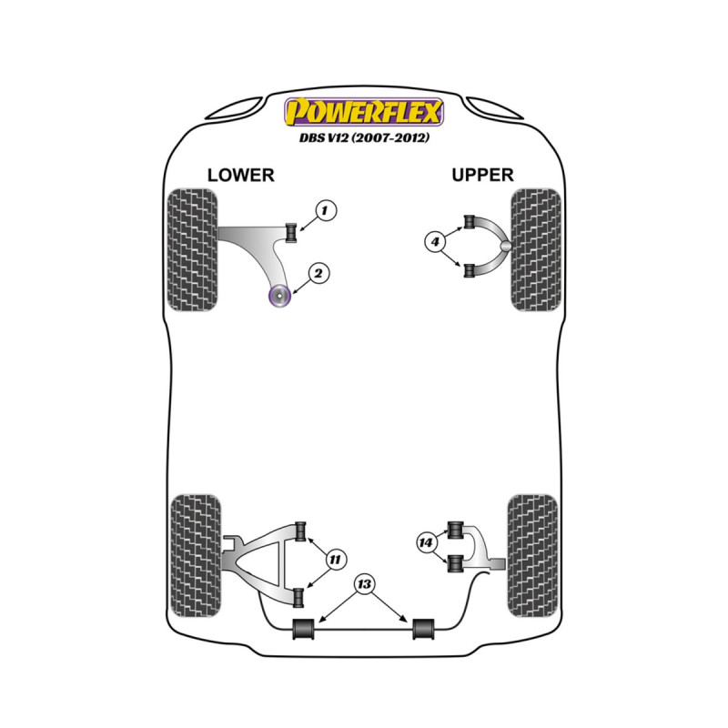 Powerflex Silentblocks Aston Martin DBS V12 (2007-2012) - BUN-PF-00021 - BUN-PF-00021