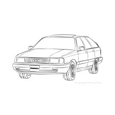 Powerflex Silentblocks Audi 200 Quattro inc Voor Type 44 (C3) (11/84-11/90) - BUN-PF-00028 - BUN-PF-00028