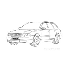 Powerflex Silentblocks Audi A4 inc. Voorkant (2WD) - BUN-PF-00053 - BUN-PF-00053