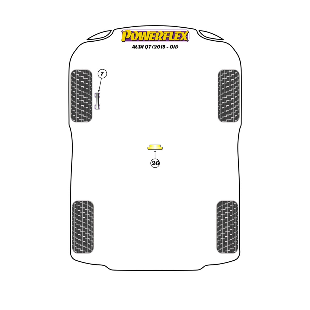 Powerflex bushes Audi Q7 4M (2015-) - BUN-PF-00090 - BUN-PF-00090