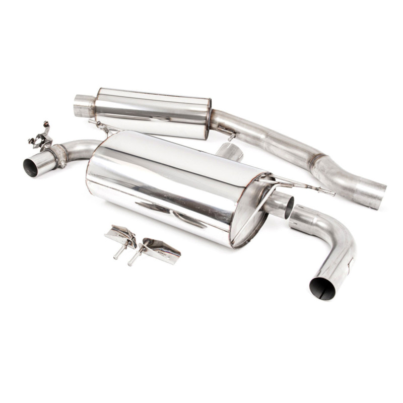 Milltek SSXBM1101 FAP Back Race met tussendemper met ventiel CE goedgekeurd Dual GT90 mondstuk - MLK-SSXBM1101 - SSXBM1101