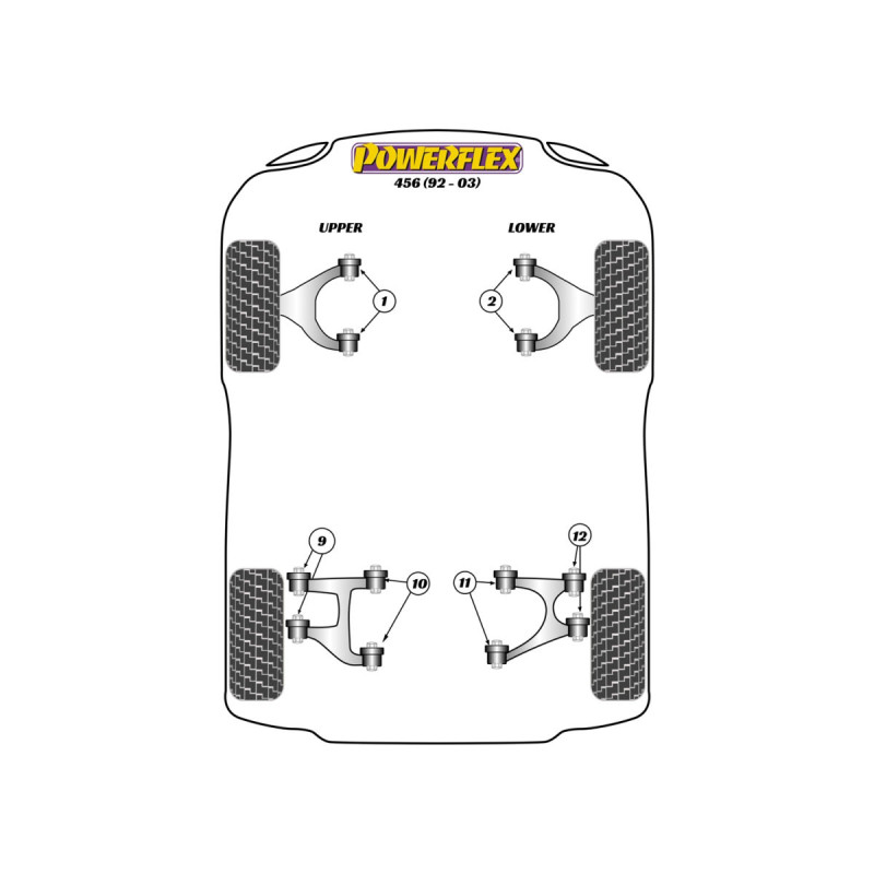Powerflex bushes Ferrari 456 (1992 - 2003) - BUN-PF-00320 - BUN-PF-00320