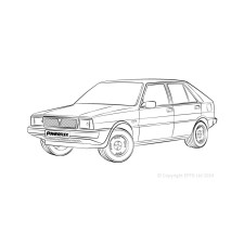 Powerflex bushes Lancia Delta 1600 GT & HF Turbo 2WD (1986-1992) - BUN-PF-00539