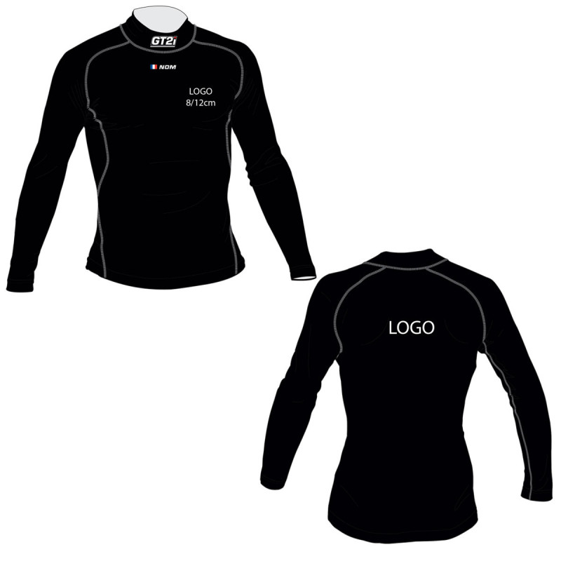 T-Shirt Personnalisable Nom + Drapeau + 2x Logos GT2i Pro FIA 8856-2018 - PGT-TSHIRT6.N.XLXXL