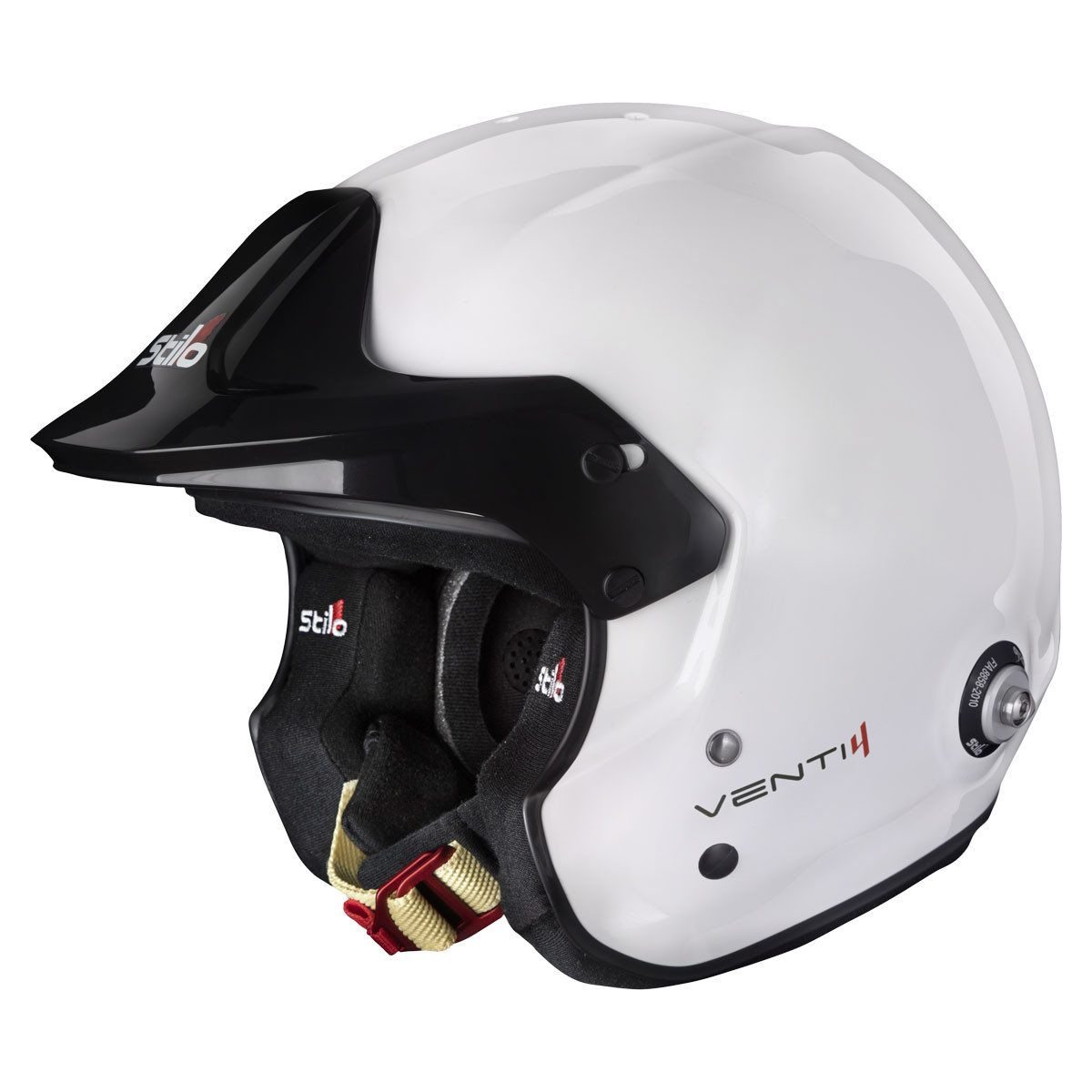 Stilo Venti4 Trophy Jet Composite helmet - Snell SA2025 FIA 8859-2024 White/Black interior - STI-AA0114AG2XC.54 - AA0114AG2X540101