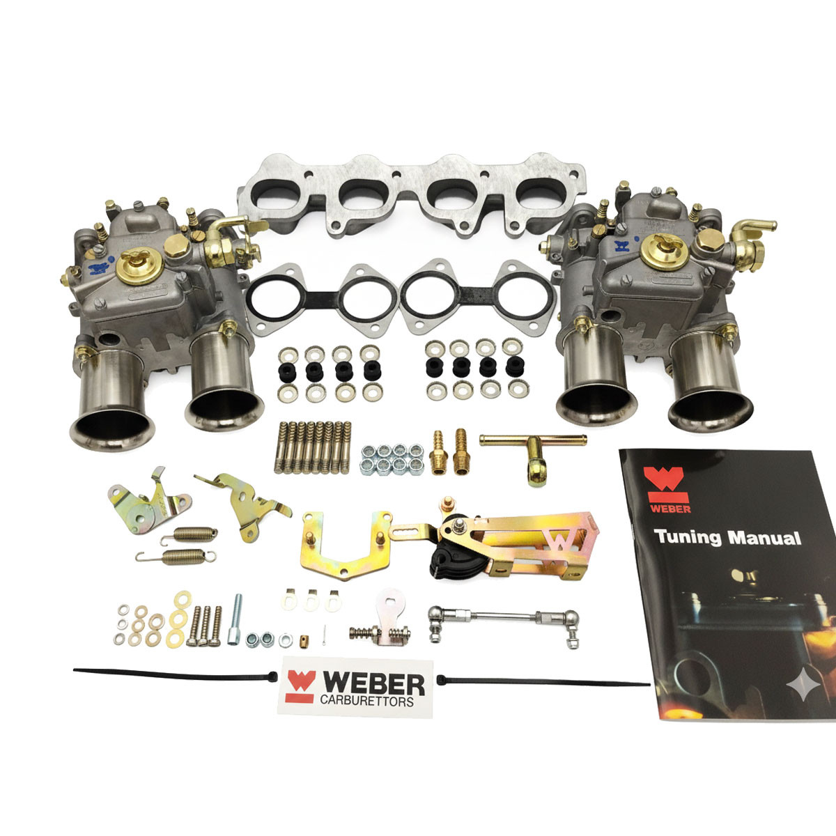 Kit aspirazione Weber 2x 45DCOE Volkswagen Golf 1.8/2.0 16v - W-PVW205 - PVW205 - 3661768406045