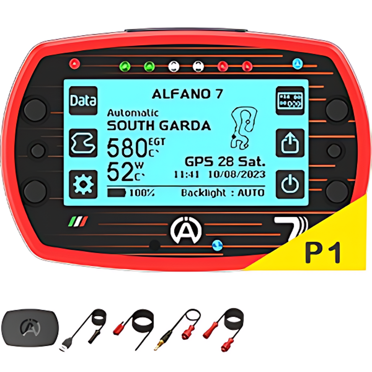 ALFANO 7 2T + RPM + USB oplaadkabel + M10 water + 135cm verlengkabel - ALF-A1080-PACK1 - A1080-PACK1 - 3666618230818