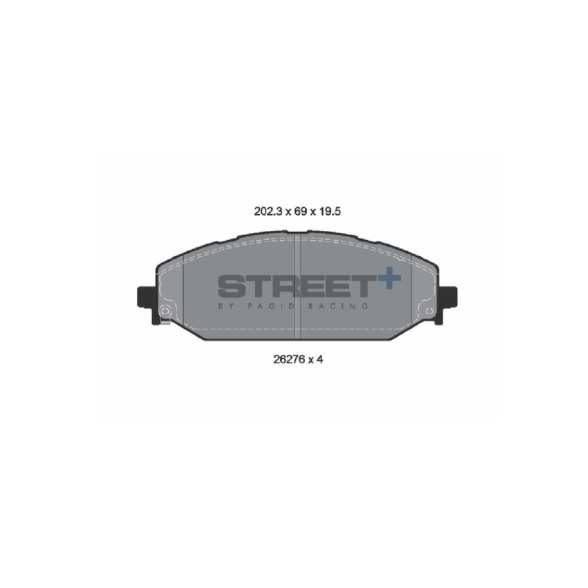 Pagid T8239 Street+ fase 3 remblokken - PA-8239.ST - T8239SP2001