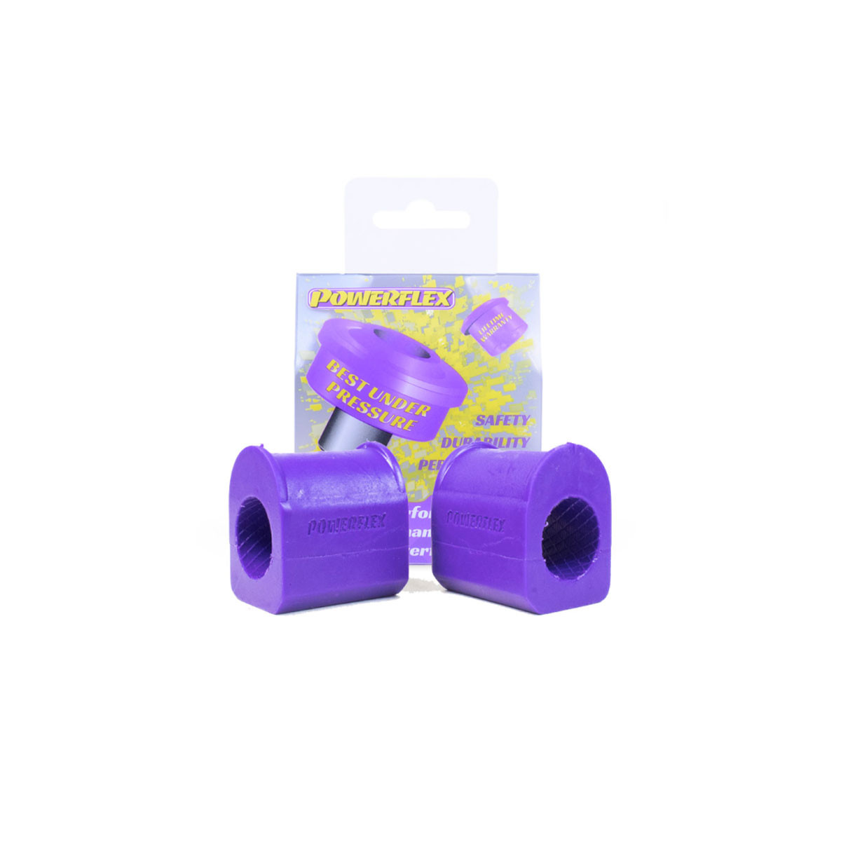 Silent bloc Powerflex steunbalk anti-roll voor interieur 28mm Renault Clio II (2 stuks) - PF-F6020228-2 - PFF60-202-28 - 5055676542885