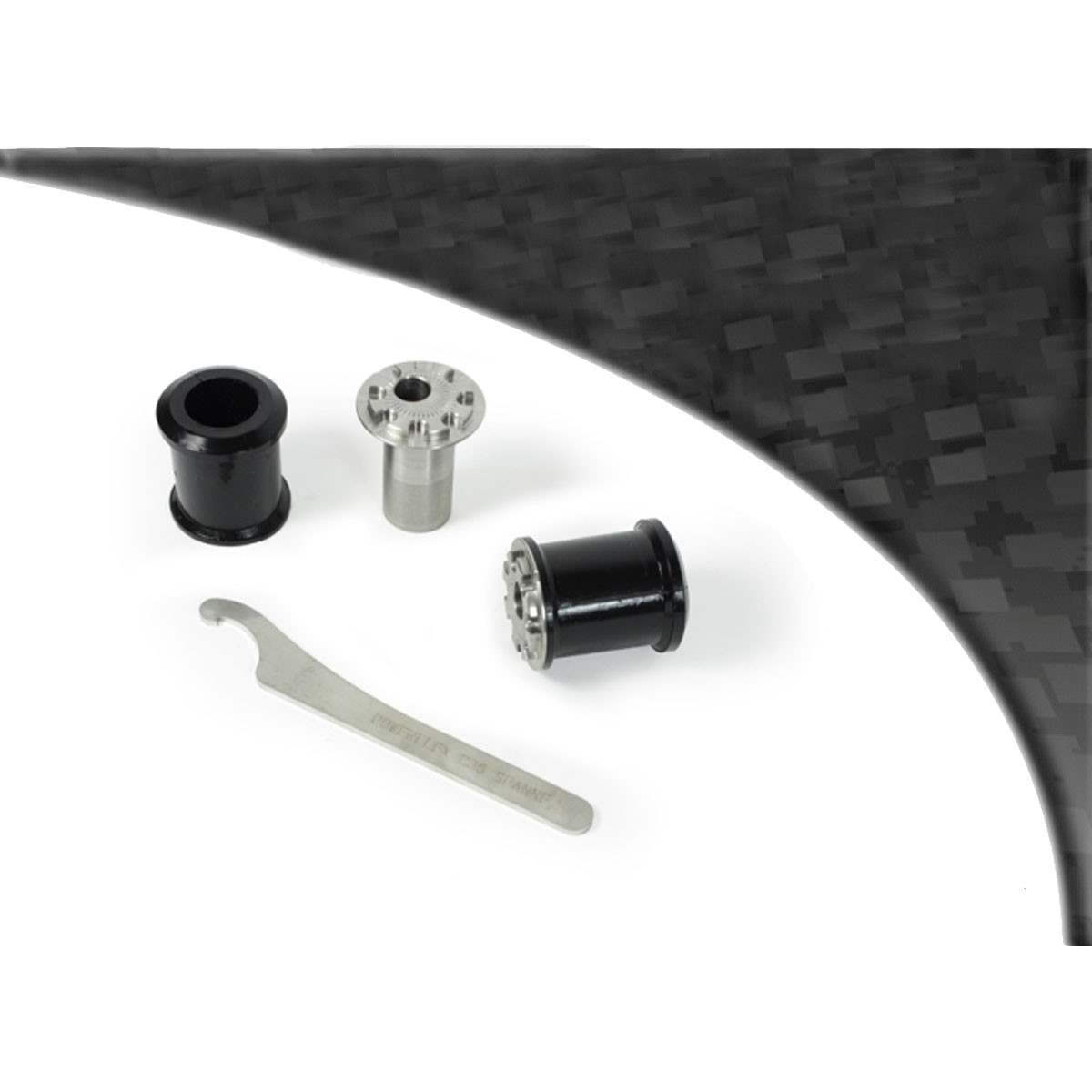 Boccola Powerflex Black braccio anteriore campanatura regolabile (2 pezzi) - PF-F26101G-2N - PFF26-101GBLK - 5055676553904