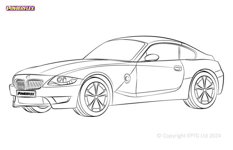 Silentblocuri Powerflex pentru BMW Z4M E85 și E86 (2006-2009) - BUN-PF-00235 - BUN-PF-00235
