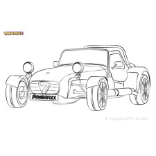 Boccole Powerflex Caterham 7 CSR avec suspension arrière individuelle (2005-) - BUN-PF-00247 - BUN-PF-00247