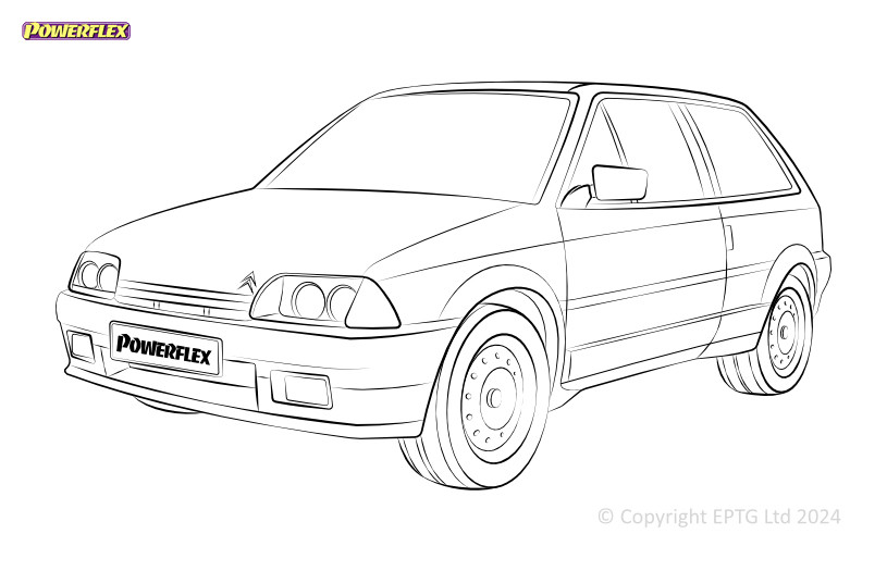 Boccole Powerflex Citroen AX Mk1 & 2 (1986-1998) - BUN-PF-00261 - BUN-PF-00261