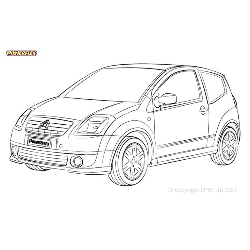 Silentblocuri Powerflex pentru Citroën C2 (2003-2009) - BUN-PF-00267 - BUN-PF-00267