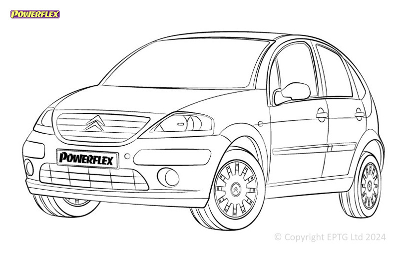 Boccole Powerflex Citroen C3 (2002-2010) - BUN-PF-00268 - BUN-PF-00268