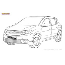 Boccole Powerflex Dacia Sandero I & II inc Stepway (2008-) - BUN-PF-00300 - BUN-PF-00300